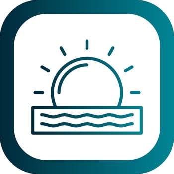 Sunrise Vector Icon Design