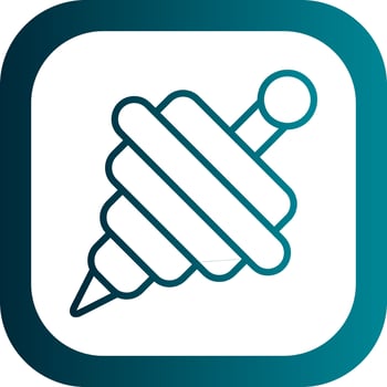 Spinning top Vector Icon Design