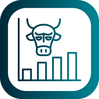 Bull market Vector Icon Design