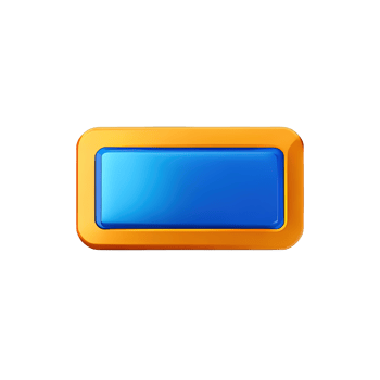 rectangle Button 3d element png