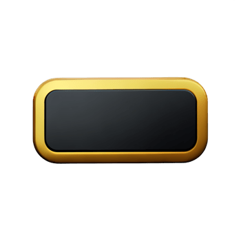 rectangle Button 3d element png