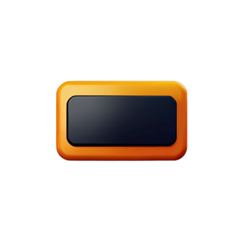rectangle Button 3d element png