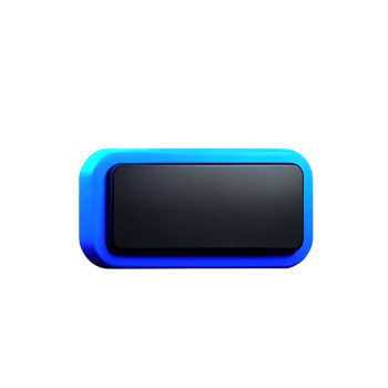 rectangle Button 3d element png