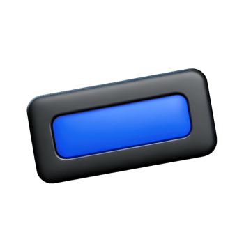 rectangle Button 3d element png