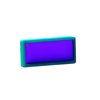 rectangle Button 3d element png