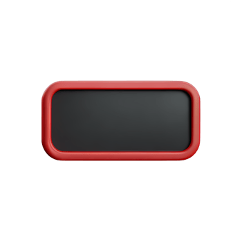 rectangle Button 3d element png