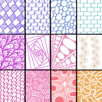 seamless pattern doodling png
