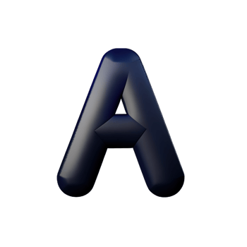 3D Letter A png
