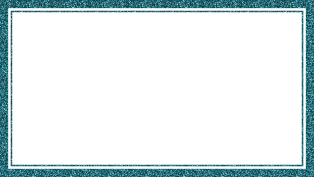 Teal glitter frame rectangle transparent png