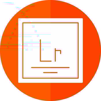 Lawrencium Vector Icon Design