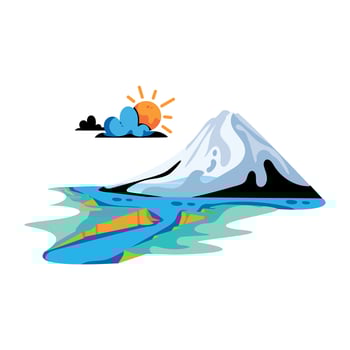 Trendy Winter Landscape vector