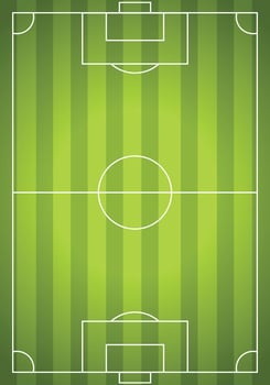 Soccer Stadium with Green Color vector