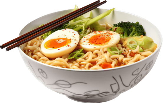 Ramen png with AI generated