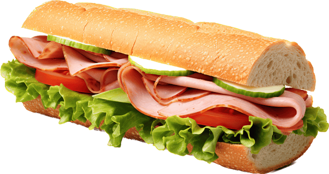 Sandwich png with AI generated