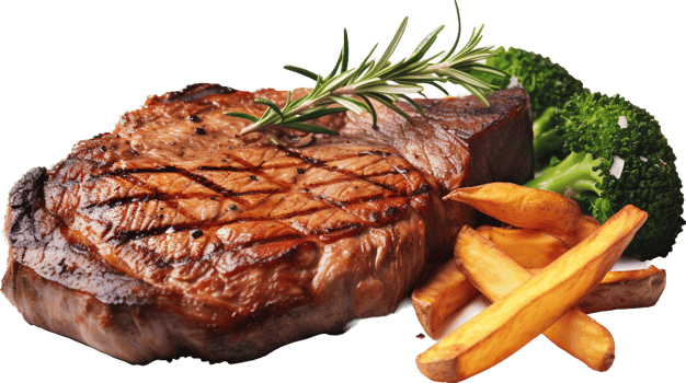 Steak png with AI generated