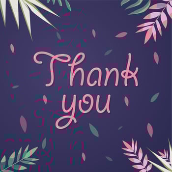 Floral Thank You Cards to Express Gratitude and Cultivate Joyful Appreciation vector