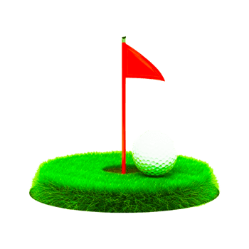 Golf ball and pin image illustration png