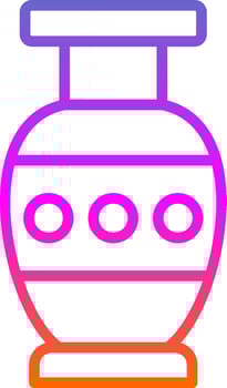 Vase Vector Icon Design