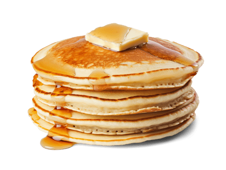 Pancakes isolated on transparent background, png