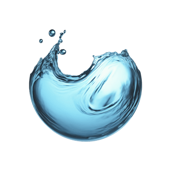 Water liquid splash in a shape of a sphere isolated on transparent background, png