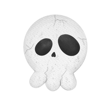 Halloween skull cute png