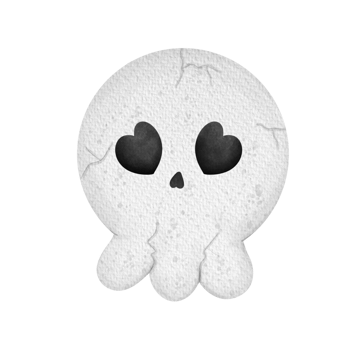 Halloween skull cute png