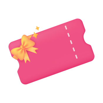 product discount voucher promotion Festive special offer. 3d illustration. png