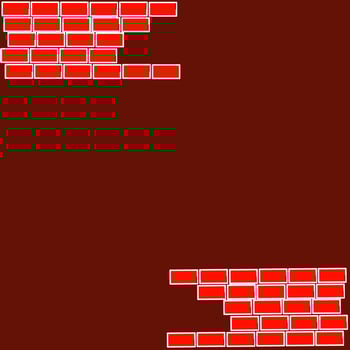 red bricks arrangement illustration vector