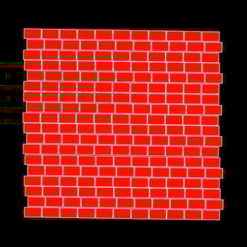 red bricks arrangement illustration vector