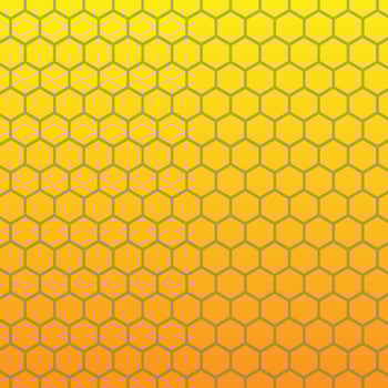 hexagon gradient yellow and orange abstract petern background premium and modern suitable for social media vector
