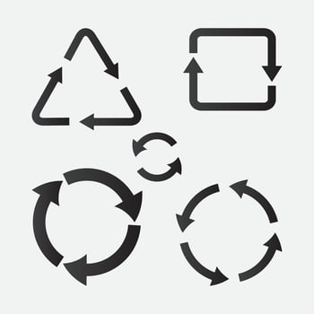 recycle icons set illustration premium design vector eps10