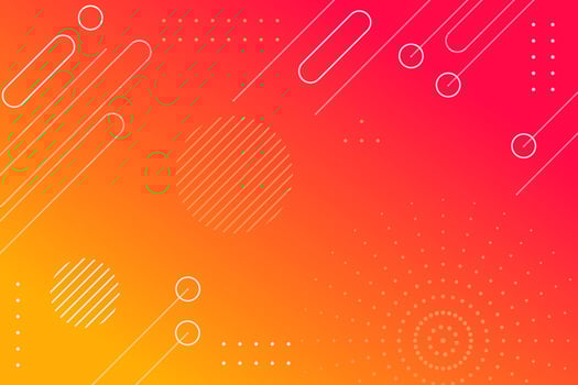 Orange magenta gradient geometric abstract background vector