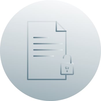 Unlock Documents Vector Icon