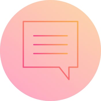 Unique Single Chat Bubble Vector Icon