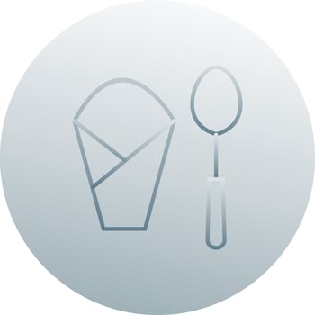 Spoon and Napkin Vector Icon