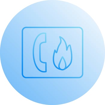 Unique Fire Emergency Vector Icon