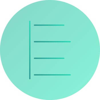 Unique Left Align Vector Icon