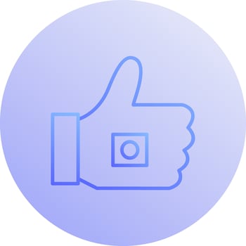 Unique Like Marketing Vector Icon