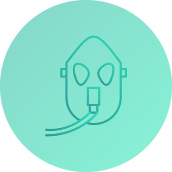 Unique Oxygen Mask Vector Icon