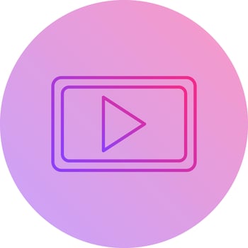Unique Video Communication Vector Icon