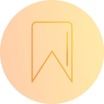 Unique Bookmark Vector Icon