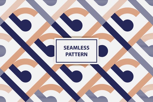 Vector seamless pattern. Abstract graphic background with squares, lines, grid. Simple geo texture. Ethnic style ornament. Repeat vintage design for decor, print, fabric