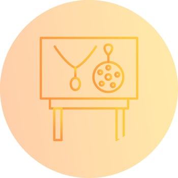 Jewel Exhibit Vector Icon