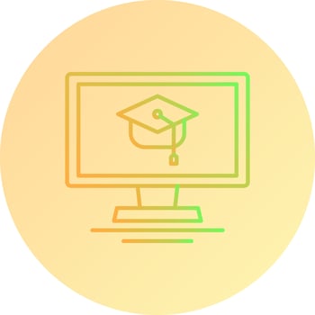 Online Course Vector Icon
