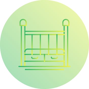 Baby Crib Vector Icon