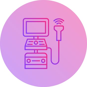 Ultrasound Machine Vector Icon