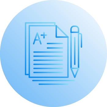 A Grade Vector Icon