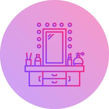Dressing Table Vector Icon