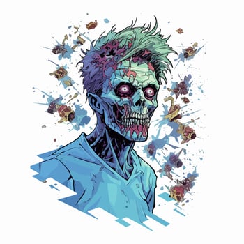 Zombie Head Vector