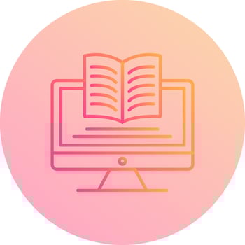 Digital Learning Vector Icon